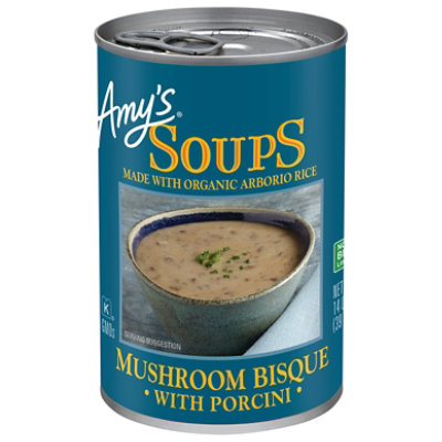 Amy's Mushroom Bisque with Porcini - 14 Oz (Pack of 12) - Image 1