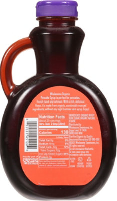 Wholesome Organic Pancake Syrup Bottle - 20 Fl. Oz. (Pack of 6) - Image 3