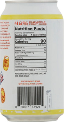 Bawi Pineapple Agua Fresca 12fz - 12 FZ (Pack of 12) - Image 2