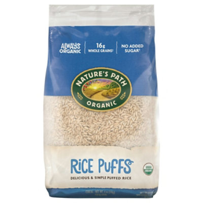Nature's Path Organic Puffed Rice Whole Grain Breakfast Cereal - 6 Oz (Pack of 12) - Image 1