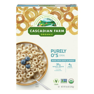 Cascadian Farm Organic Cereal Purely Os - 8.6 Oz (Pack of 12) - Image 1