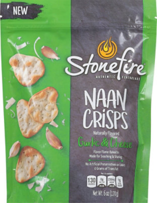 Stonefire Parmesan Garlic Naan Crisps - 6 OZ (Pack of 12) - Image 2