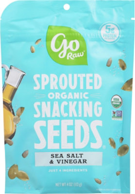 Go Raw Sea Salt & Vinegar Snacking Seeds - 4 Oz (Pack of 10) - Image 1