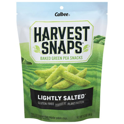 Harvest Snaps Lightly Salted Green Pea Snack Crisps - 3.3 Oz. (Pack of 12) - Image 1
