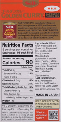 S&B Golden Curry Mx Mild - 3.2 Oz (Pack of 12) - Image 4