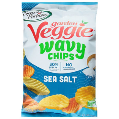 Sensible Portions Chips Wavy Sea Salt - 12 Oz (Pack of 8) - Image 1