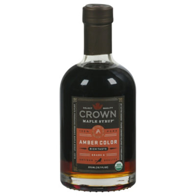 Crown Maple Maple Syrup Amber Color - 12.7 Fl. Oz. (Pack of 6) - Image 1