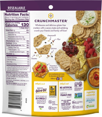 Crunchmaster Crackers Multi Seed Original - 4 Oz (Pack of 12) - Image 2