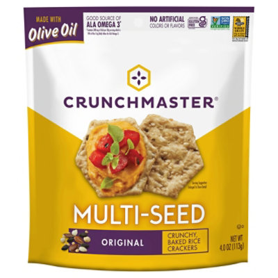 Crunchmaster Crackers Multi Seed Original - 4 Oz (Pack of 12) - Image 1