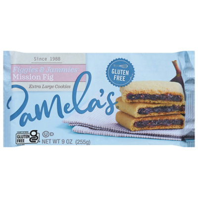 Pamelas Figgies & Jammies Cookies Extra Large Gluten-Free Mission Fig  - 9 Oz (Pack of 6) - Image 1