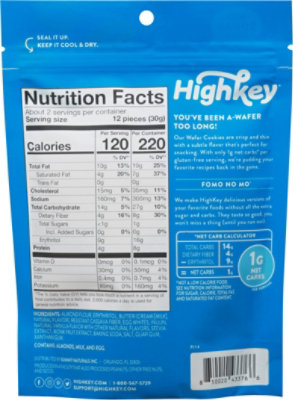 High Key Snacks Cookies Vanilla Wafers - 2 OZ (Pack of 6) - Image 2