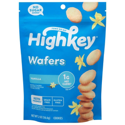 High Key Snacks Cookies Vanilla Wafers - 2 OZ (Pack of 6) - Image 1
