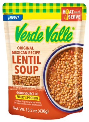 Verde Valle Soup Lentils Mexican - 15.2 OZ (Pack of 12) - Image 2