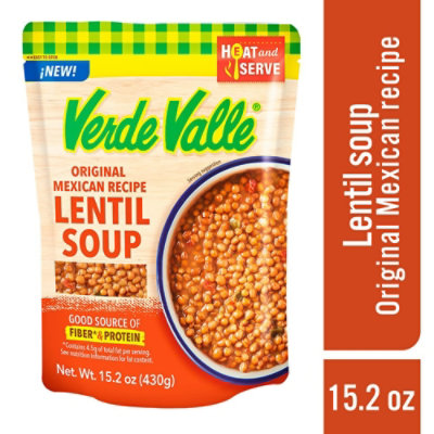 Verde Valle Soup Lentils Mexican - 15.2 OZ (Pack of 12) - Image 1