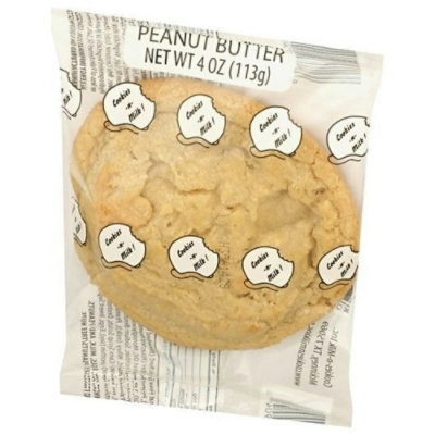 Cookies N Milk Individually Wrapped Peanut Butter Cookie, 4 Ounce (Pack of 20) - Image 1