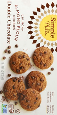 Simple Mills Double Chocolate Crunchy Almond Flour Cookies - 5.5 Oz. (Pack of 6) - Image 2