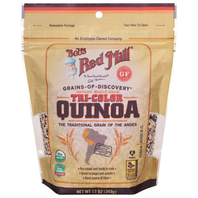 Bob's Red Mill Organic Tri Color Quinoa Grain - 13 Oz (Pack of 5) - Image 1