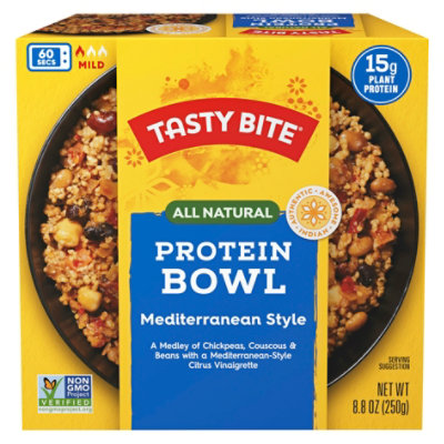 Tasty Bite Mild Mediterranean Style Protein Bowl - 8.8 Oz (Pack of 6) - Image 1