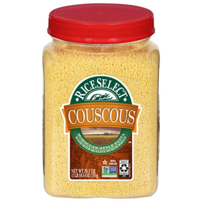 RiceSelect Original Couscous Moroccan Style In Jar - 26.5 Oz (Pack of 4) - Image 1