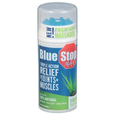 Blue Stop Max 3.4oz Massager Top - 3.4 FZ - Image 1