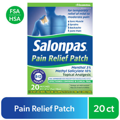 Salonpas Pain Relieving Patch 20ct - 20 CT - Image 1