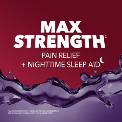 Vicks Painquil Pm Nighttime Pain Reliever & Sleep Aid, Nighttime Pain Relief & Sleep Aid Liquid - 12 FZ - Image 3