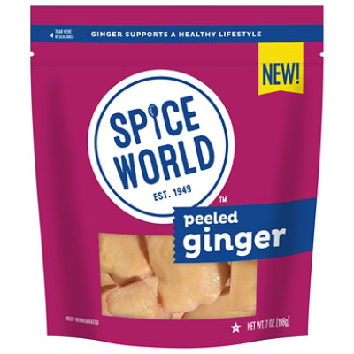 Spice World Peeled Ginger Bag 7oz - 7 OZ - Image 2