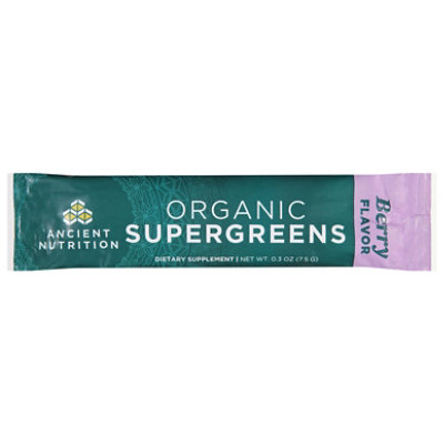 Organic Supergreens Power Berry 16ct - 4.2 OZ - Image 1