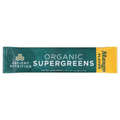 Organic Supergreens Powder Mango 16ct - 4.3 OZ - Image 2
