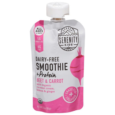 Serenity Kids Dairy Free Smoothie Beet And Carrot Plus Protein 3.5oz - 3.5 OZ - Image 2