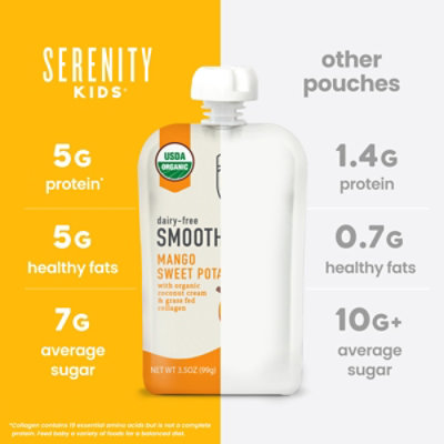 Serenity Kids Dairy Free Smoothie Sweet Potato Spice Plus Prtn 3.5oz - 3.5 OZ - Image 3