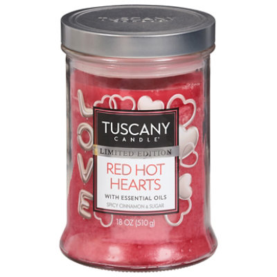 Tscny Red Hot Hearts Candlee - 18 OZ - Image 1