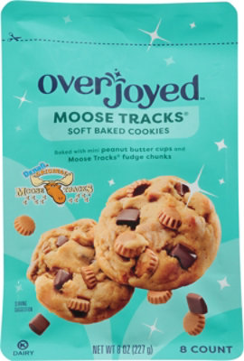 Overjoyed Soft Baked Moose Tracks Cookies 8 Oz - 8 OZ - Image 5