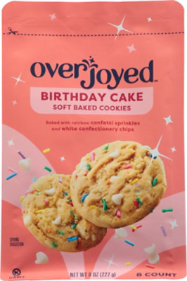 Overjoyed Soft Baked Birthday Cake Cookies 8 Oz - 8 OZ - Image 5