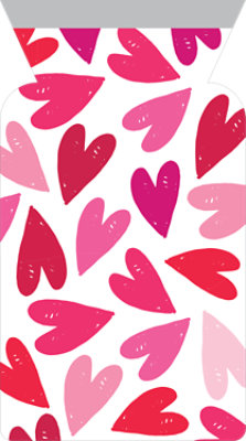 Creative Converting Pastle Heart Zipper Treat Bags - Each - Image 1