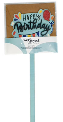 Overjoyed Boutique Joy - Notes - Happy Birthday In Blue - Each - Image 1