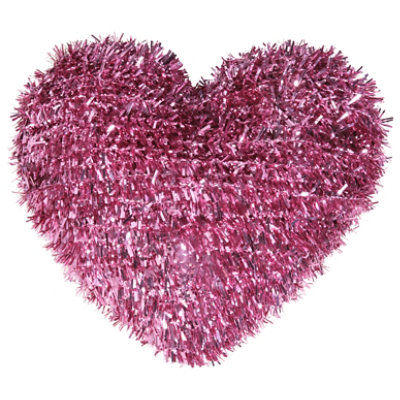 Sea 8in 3d Tinsel Heart Tabletop - EA - Image 2