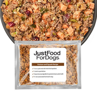 Justfoodfordogs Venison & Squash - 18 OZ - Image 1