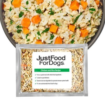 Justfoodfordogs Chicken & Rice - 18 OZ - Image 1