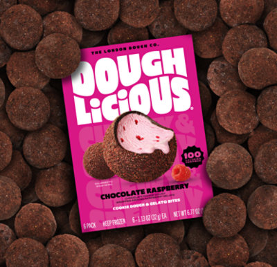 Doughlicious Bites Gelato Chocolate Rasp - 6.77 OZ - Image 5