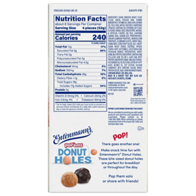 Entenmann's Pop'ems Orange Cream Donut Holes 15 Oz - 15 OZ - Image 5