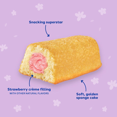 Hostess Twinkies Golden Sponge Cakes with Artificially Flavored Strawberry Creme Filling - 8 Count - Image 3