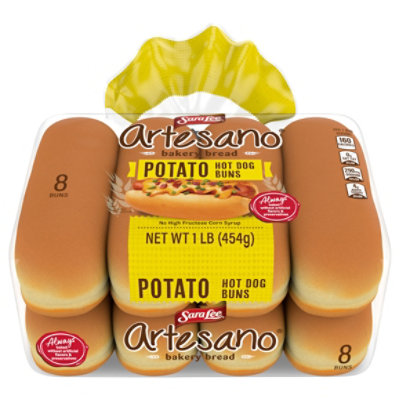 Sara Lee Artesano Potato Hot Dog Buns 8 Count - 16 OZ - Image 1