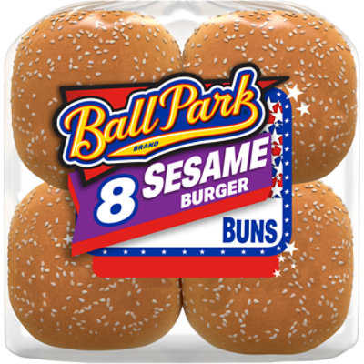 Ball Park Sesame Seed Burger Buns 8 Count - 16 OZ - Image 1