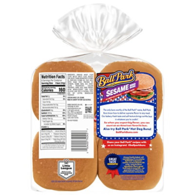 Ball Park Sesame Seed Burger Buns 8 Count - 16 OZ - Image 5