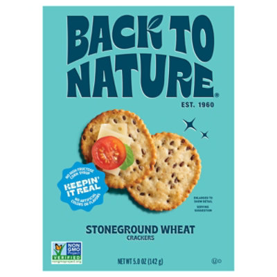 Back To Nature Crackers Stoneground 5oz - 5 OZ - Image 1