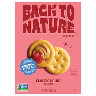 Back To Nature Crackers Round 6.5oz - 6.5 OZ - Image 1