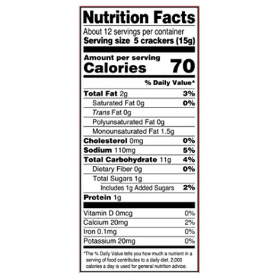 Back To Nature Crackers Round 6.5oz - 6.5 OZ - Image 3
