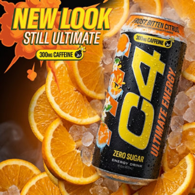 C4 Ultimate Energy Frost Bitten Citrus - 16 Fl. Oz. - Image 3
