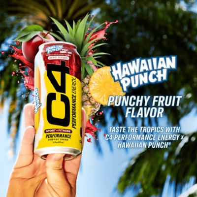 C4 Performance Energy Hawaiian Punch Fruit Juicy Red - 16 Fl. Oz. - Image 4